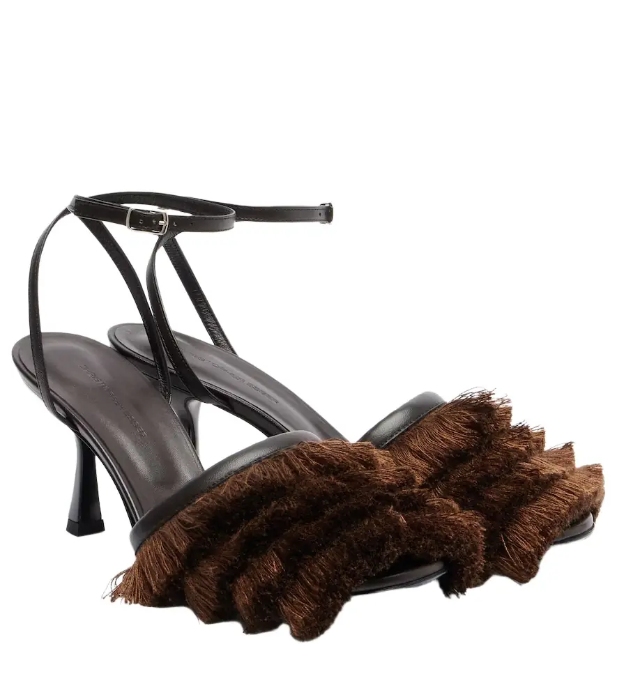 Christopher Esber Castanet fringed leather sandals