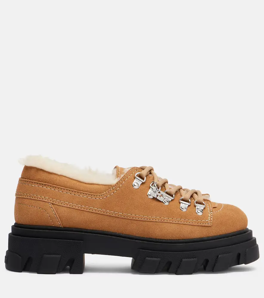Ganni Lace-up platform loafers | Thumbnail 2