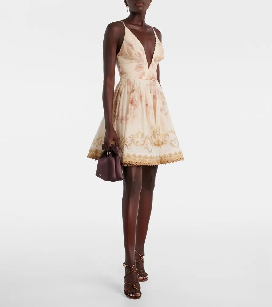Zimmermann Hypnotic floral linen and silk minidress | Thumbnail 5 Zimmermann Hypnotic floral linen and silk minidress | Thumbnail 5