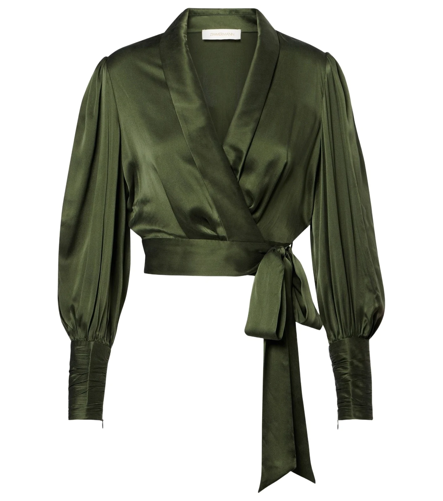 Silk satin wrap top Silk satin wrap top