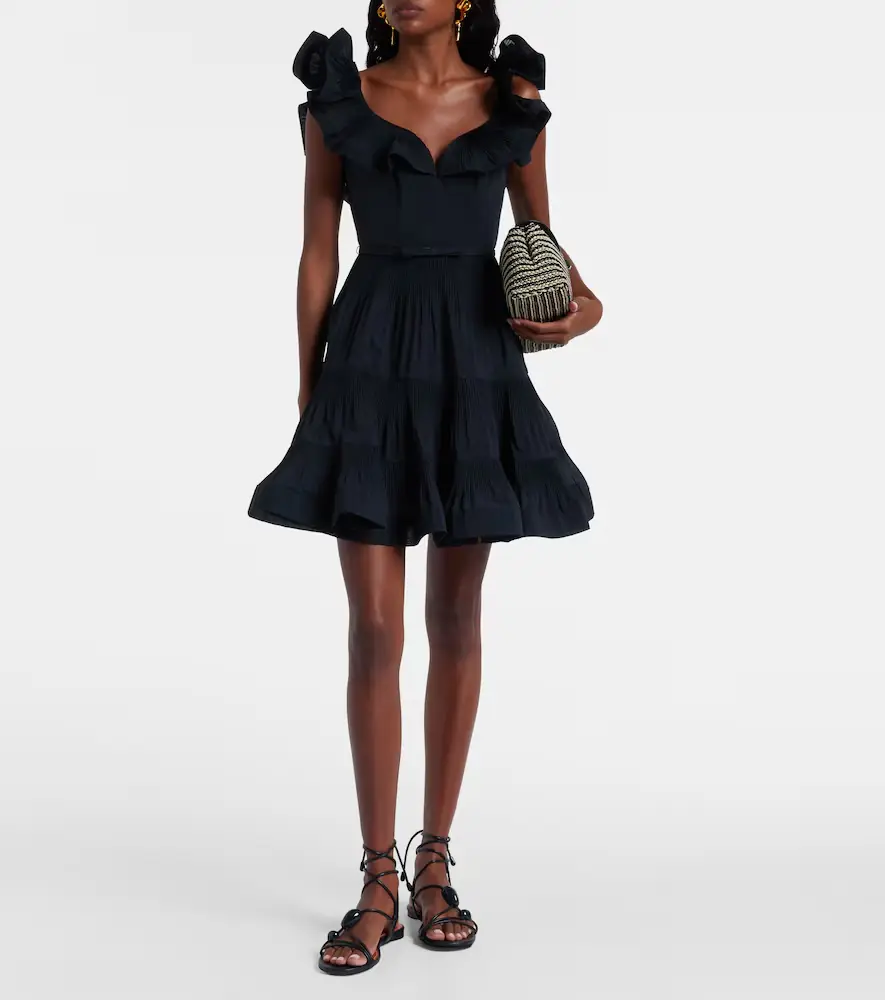 Zimmermann Pleated ruffled minidress | Thumbnail 4