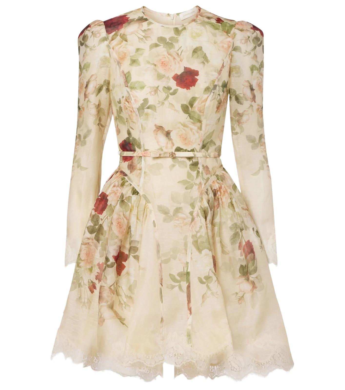 Hypnotic floral linen and silk minidress Hypnotic floral linen and silk minidress