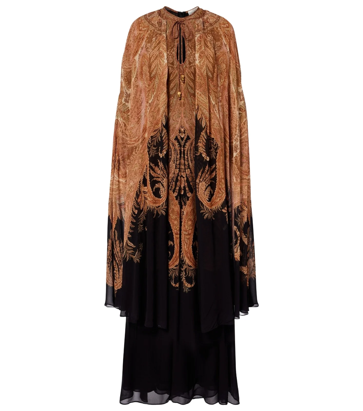 Hypnotic caped maxi dress
