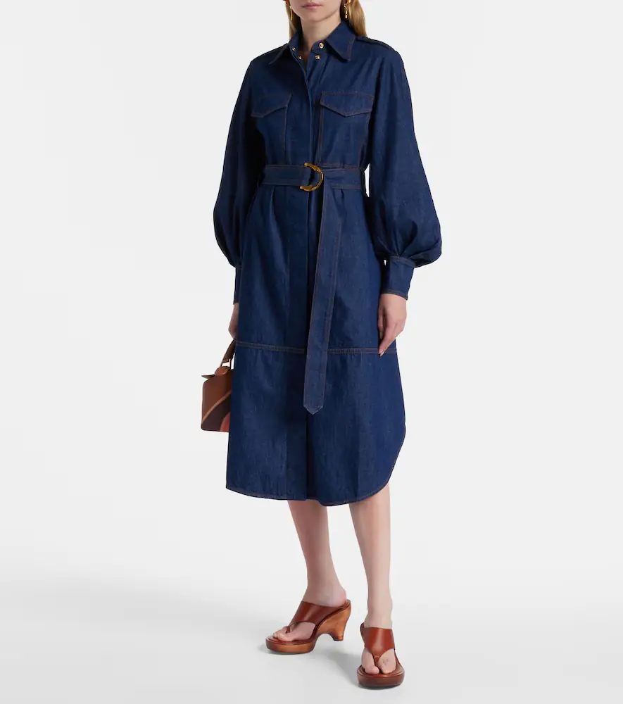 Zimmermann Denim midi dress | Thumbnail 2 Zimmermann Denim midi dress | Thumbnail 2