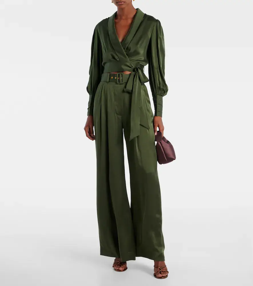 Zimmermann Silk wide-leg pants | Thumbnail 4 Zimmermann Silk wide-leg pants | Thumbnail 4