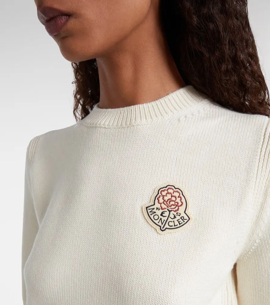 Moncler Logo virgin wool sweater | Thumbnail 5