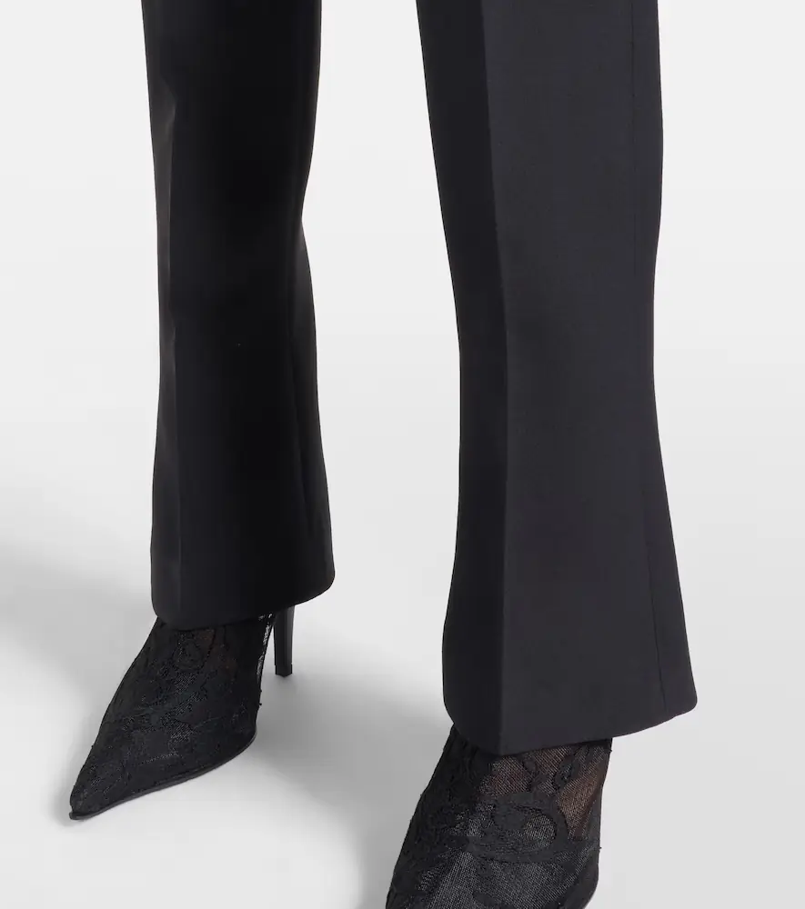Alexander McQueen Wool and silk-blend straight pants | Thumbnail 4