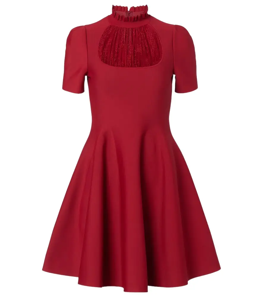 McQueen Lace-trimmed minidress | Image 1 McQueen Lace-trimmed minidress | Image 1