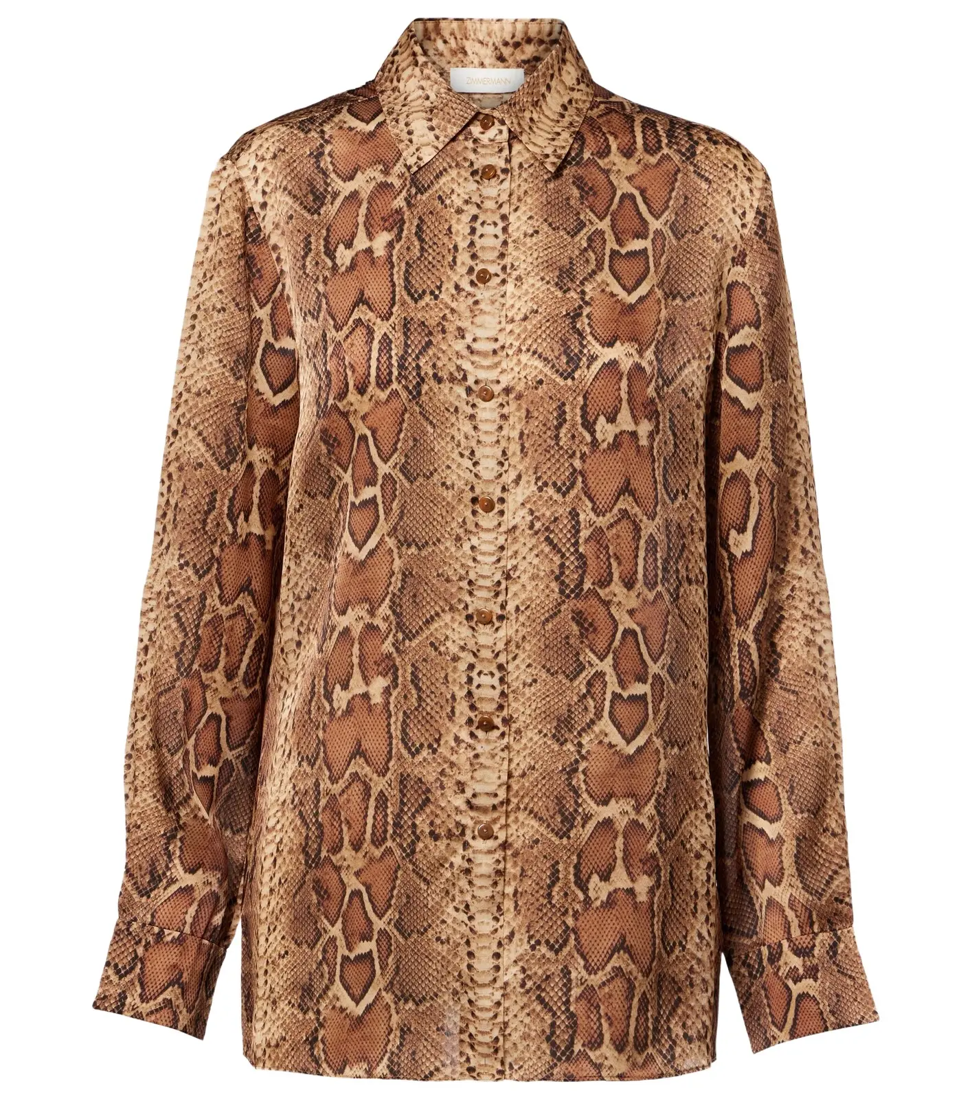 Hypnotic snake-print silk shirt Hypnotic snake-print silk shirt