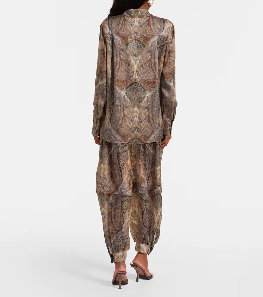 Zimmermann Hypnotic paisley silk satin shirt | Thumbnail 5 Zimmermann Hypnotic paisley silk satin shirt | Thumbnail 5