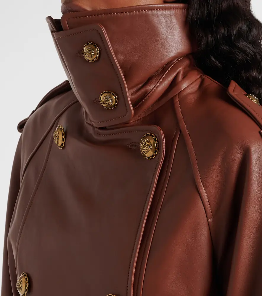 Zimmermann Hypnotic cropped leather jacket | Thumbnail 4