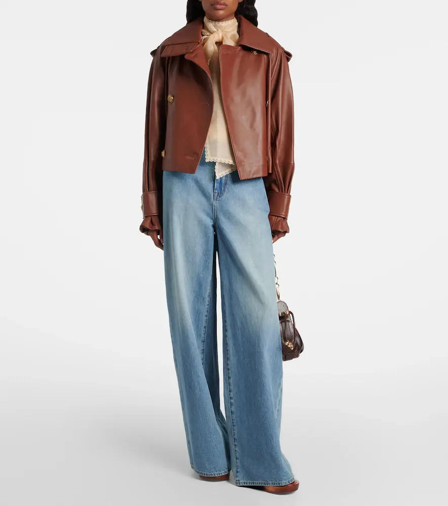 Zimmermann Hypnotic cropped leather jacket | Thumbnail 6
