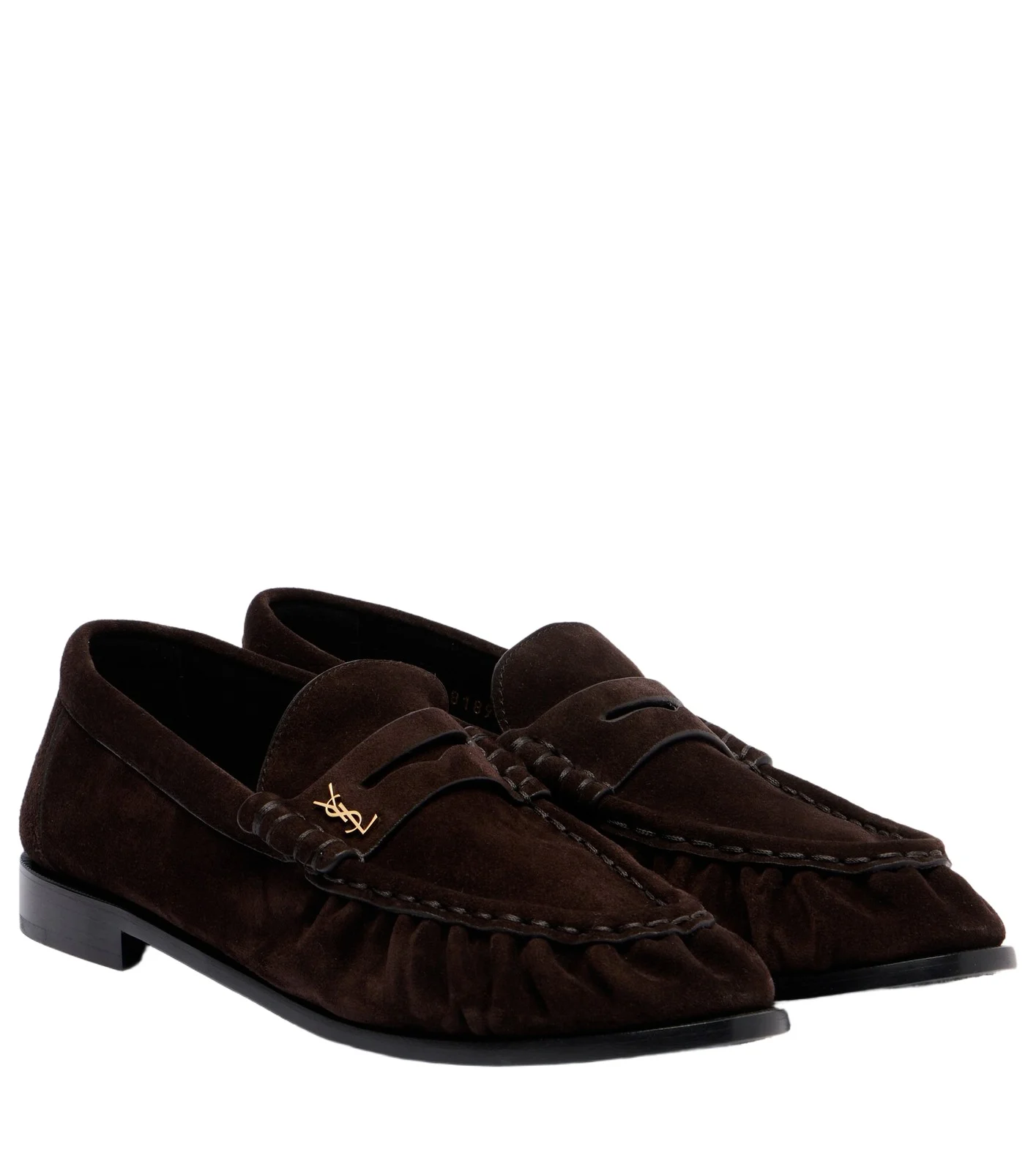 Le Loafer Cassandre suede penny loafers