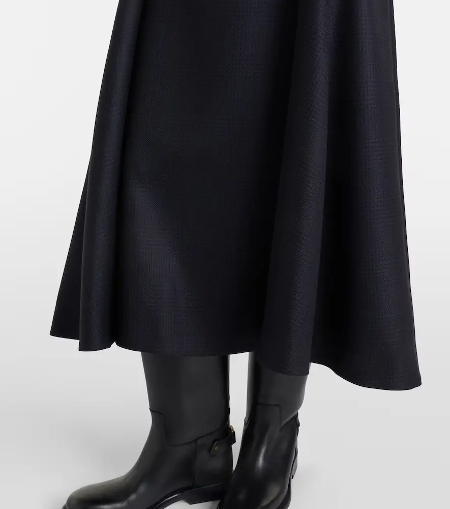 Burberry Prince of Wales check wool midi dress | Thumbnail 2 Burberry Prince of Wales check wool midi dress | Thumbnail 2