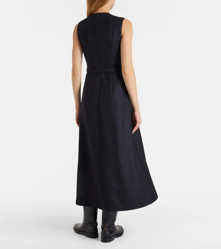 Burberry Prince of Wales check wool midi dress | Thumbnail 5 Burberry Prince of Wales check wool midi dress | Thumbnail 5