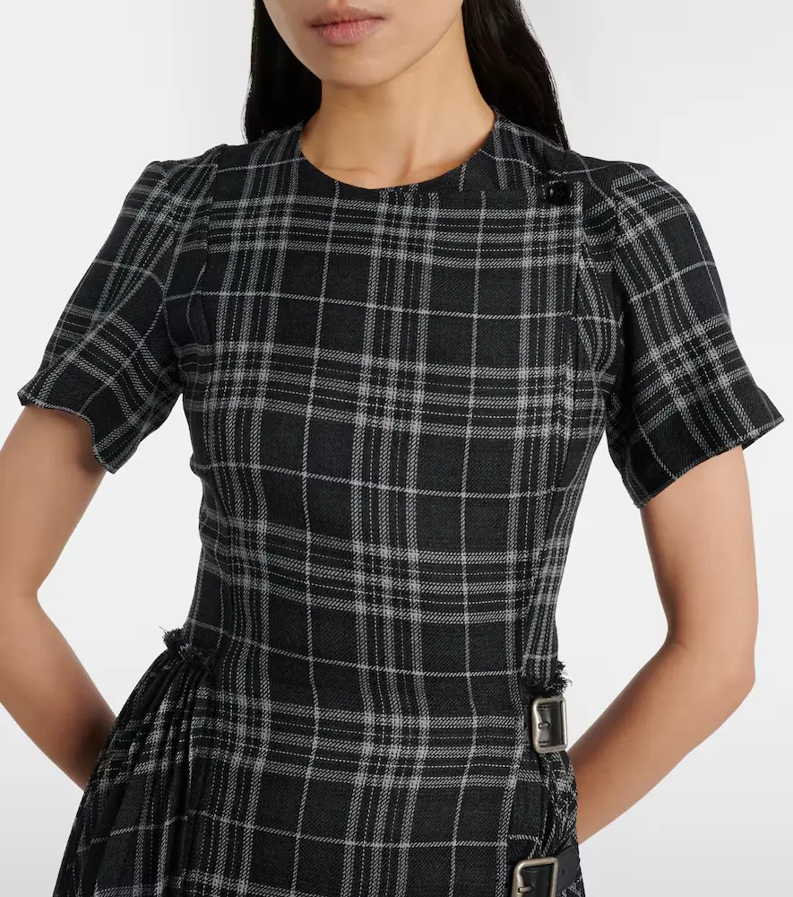 Burberry Meryl checked midi dress | Thumbnail 3 Burberry Meryl checked midi dress | Thumbnail 3