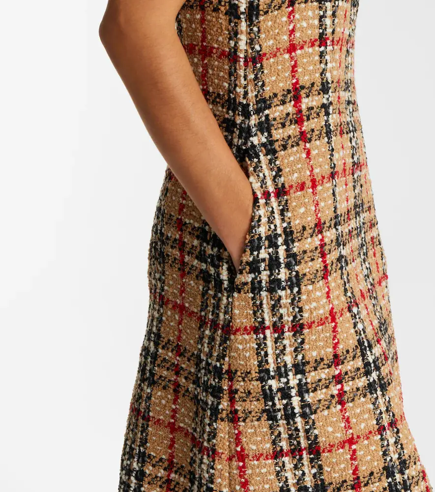Burberry Check bouclé minidress | Thumbnail 2 Burberry Check bouclé minidress | Thumbnail 2