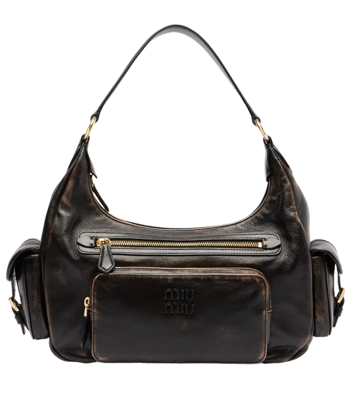Distressed leather shoulder bag Distressed leather shoulder bag