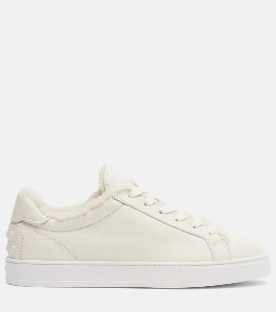 Tod's Cassetta shearling-lined leather sneakers | Thumbnail 4