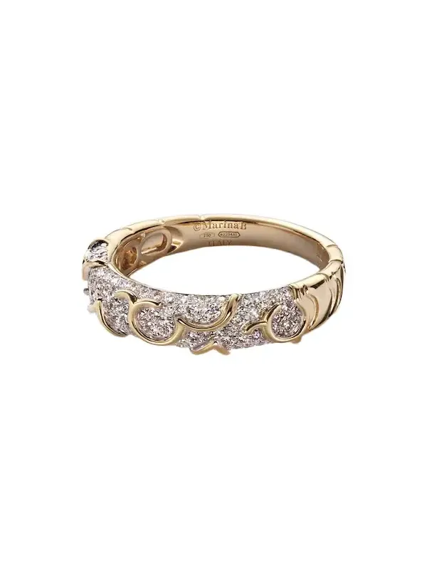 Ondine 18kt gold ring with diamonds Ondine 18kt gold ring with diamonds