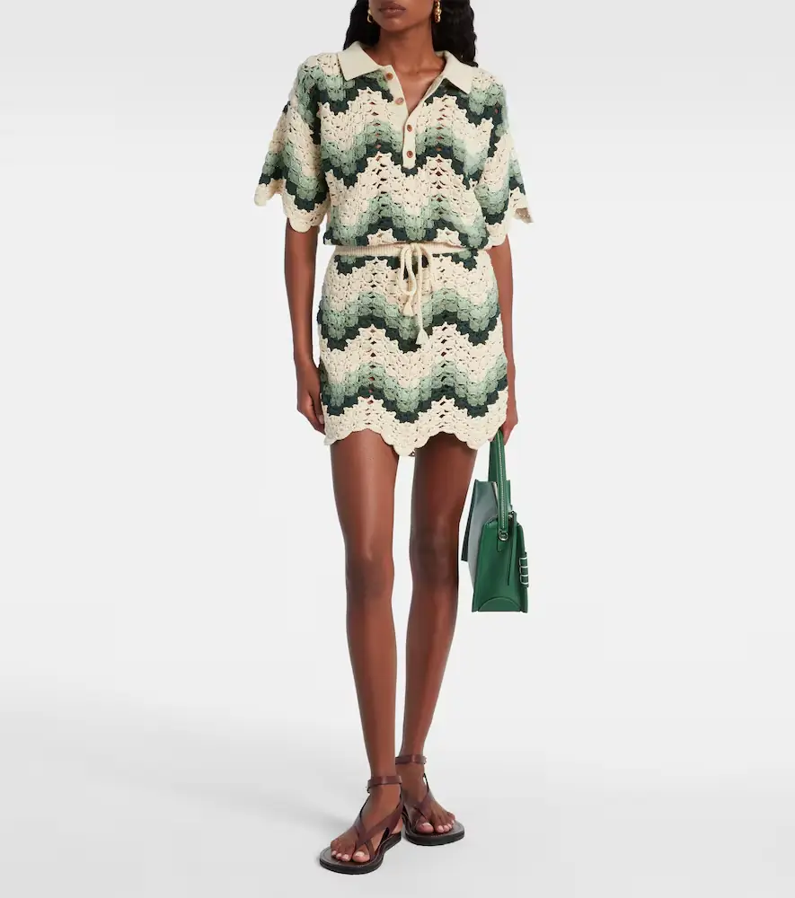 The Upside Tidal Hali cotton crochet miniskirt | Thumbnail 3