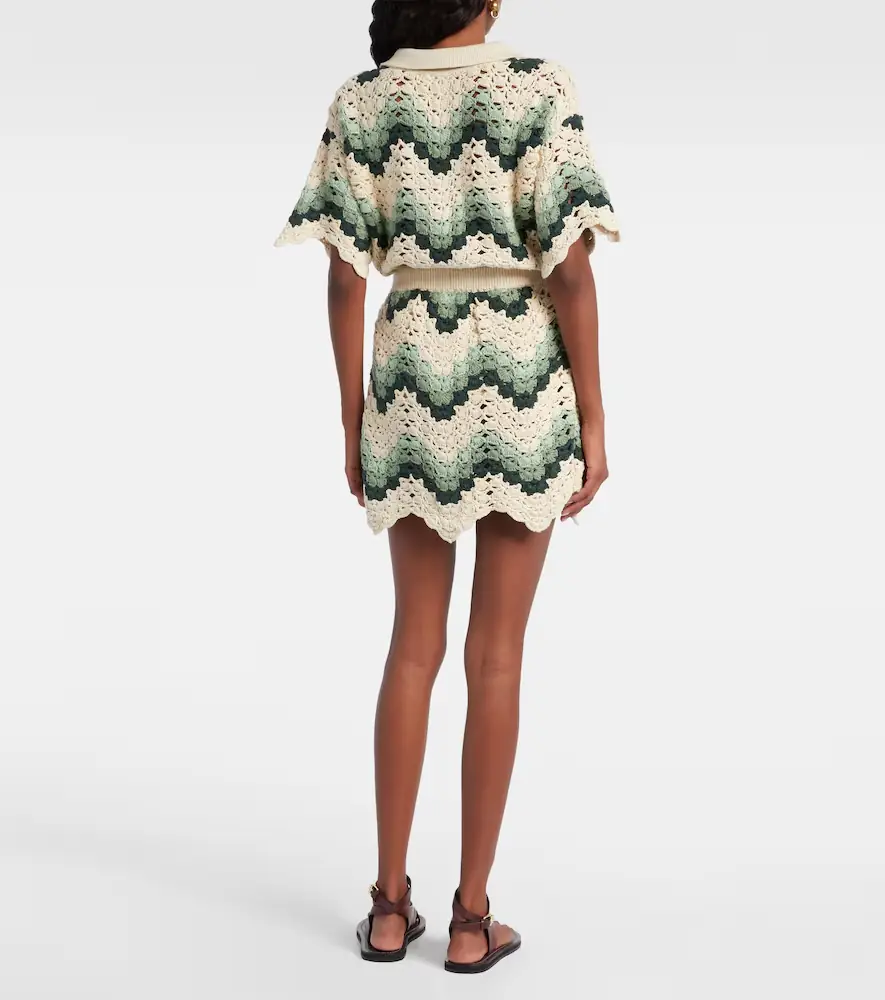The Upside Tidal Hali cotton crochet miniskirt | Thumbnail 4