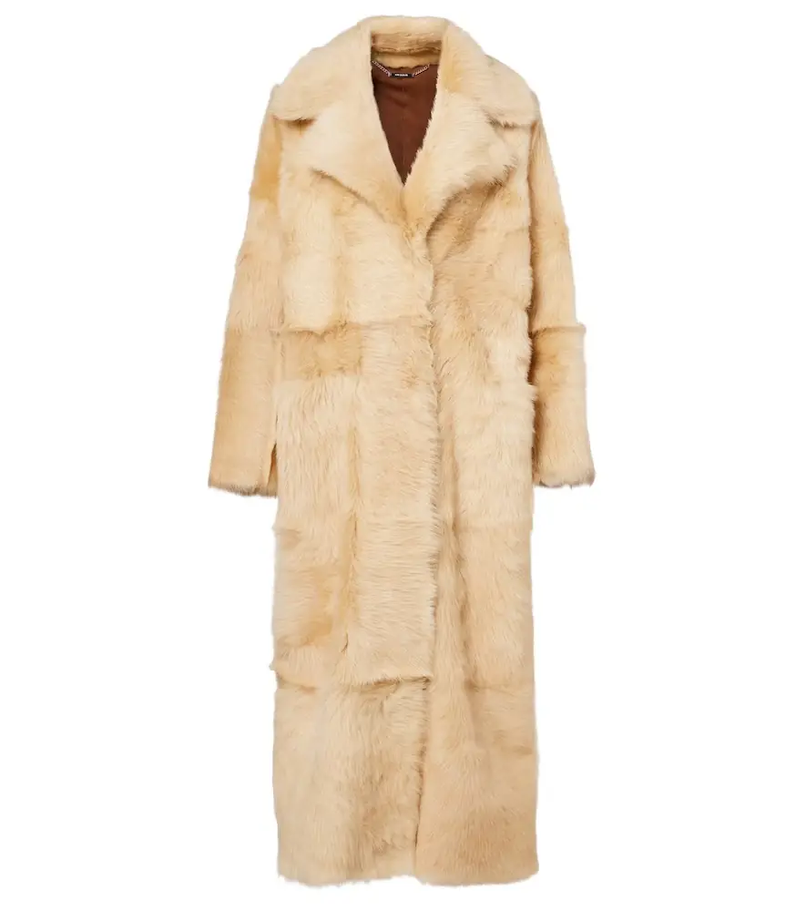 Nour Hammour Evita Long shearling coat | Image 1 Nour Hammour Evita Long shearling coat | Image 1