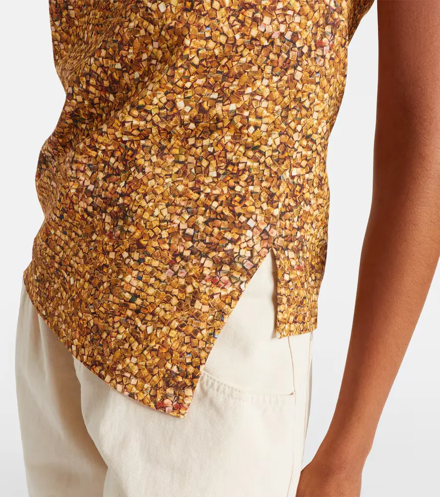Isabel Marant Sebani asymmetric cotton T-shirt | Thumbnail 2
