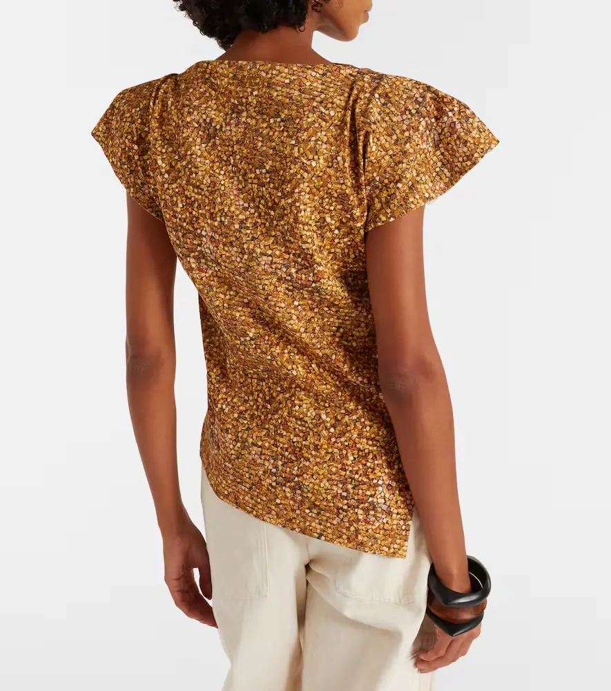 Isabel Marant Sebani asymmetric cotton T-shirt | Thumbnail 3