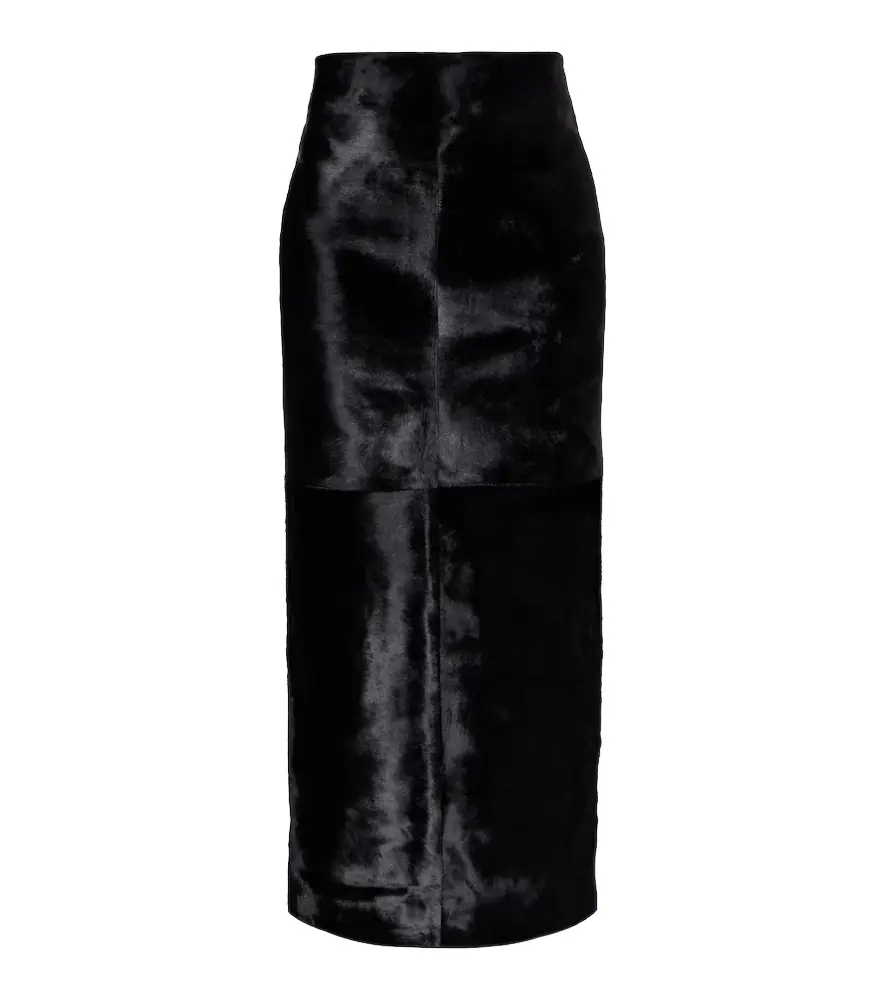 Elisse calf hair pencil skirt Elisse calf hair pencil skirt