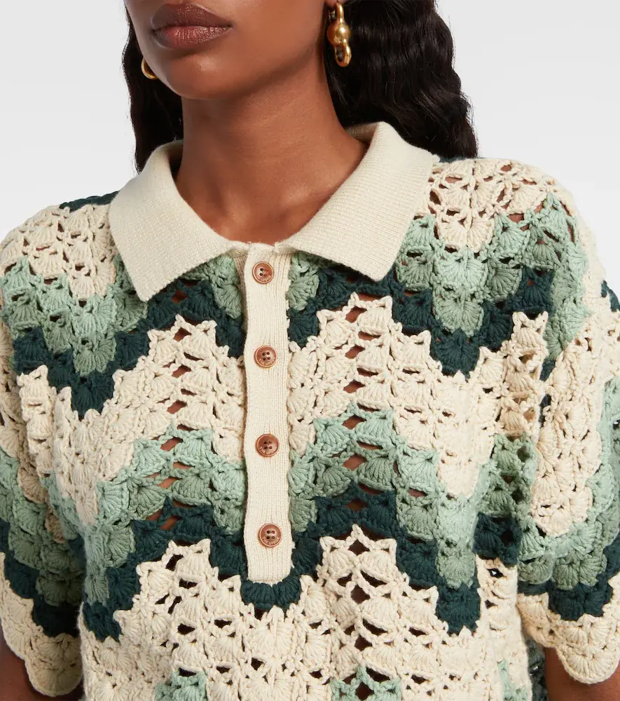 The Upside Tidal Sagra cotton crochet top | Thumbnail 3
