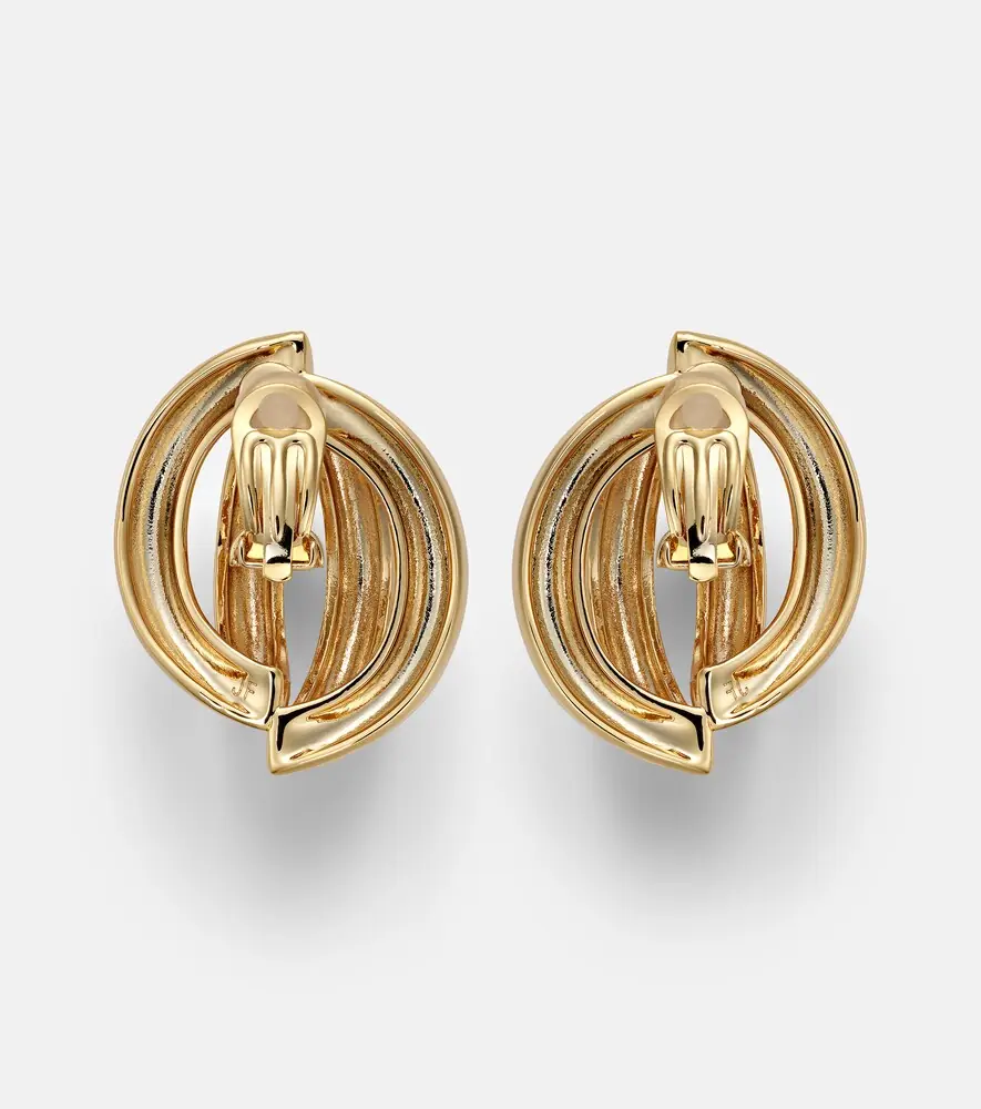 Jennifer Fisher Abstract Line gold-plated clip-on earrings | Thumbnail 2 Jennifer Fisher Abstract Line gold-plated clip-on earrings | Thumbnail 2