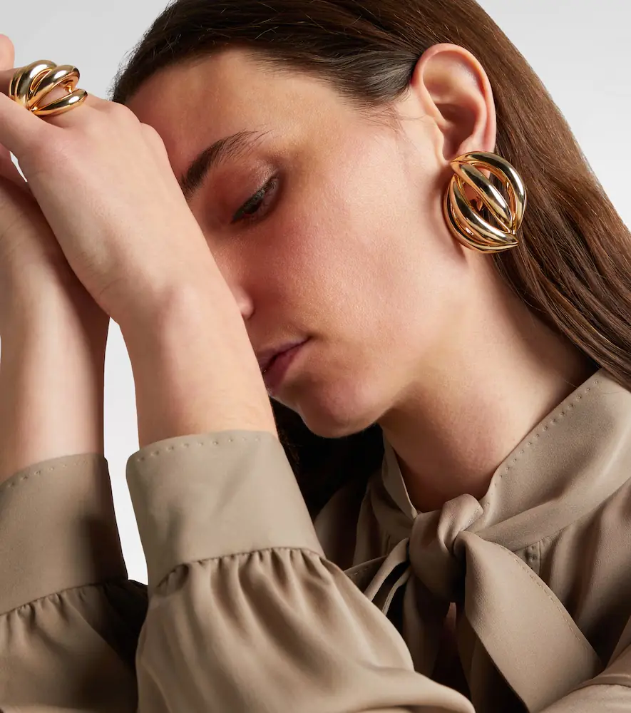 Jennifer Fisher Abstract Line gold-plated clip-on earrings | Thumbnail 4 Jennifer Fisher Abstract Line gold-plated clip-on earrings | Thumbnail 4