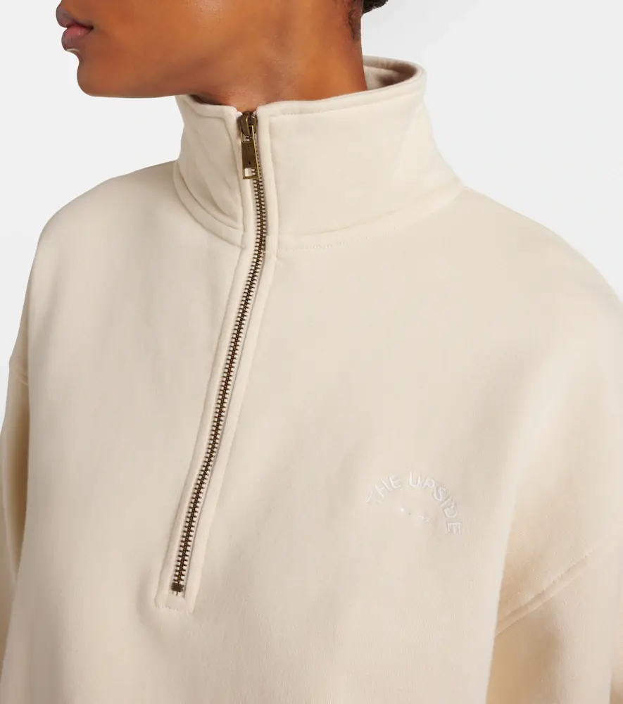 The Upside Hamilton Wren cotton half-zip sweatshirt | Thumbnail 3
