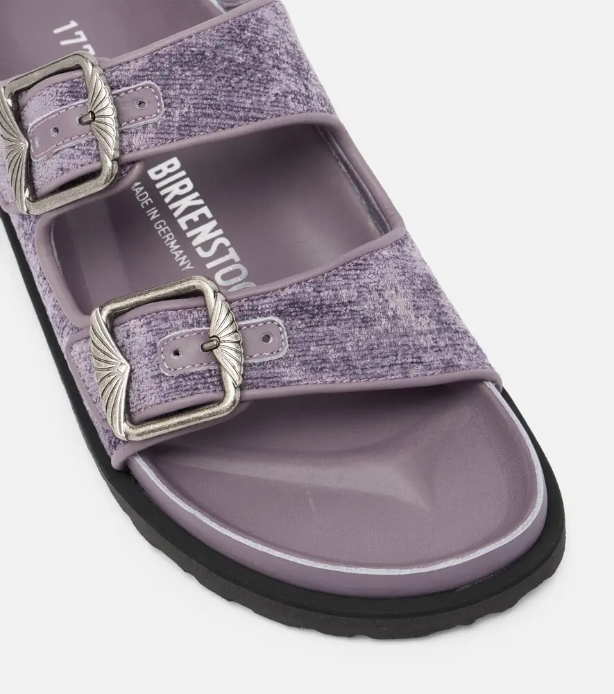 Birkenstock 1774 Arizona velvet slides | Thumbnail 2