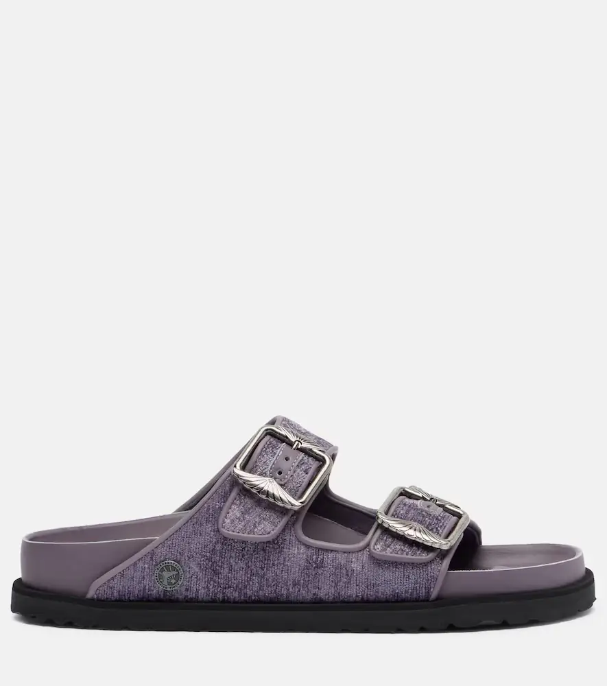 Birkenstock 1774 Arizona velvet slides | Thumbnail 3