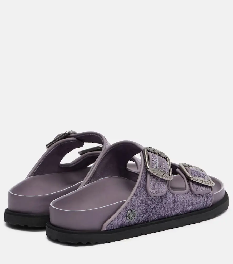 Birkenstock 1774 Arizona velvet slides | Thumbnail 4