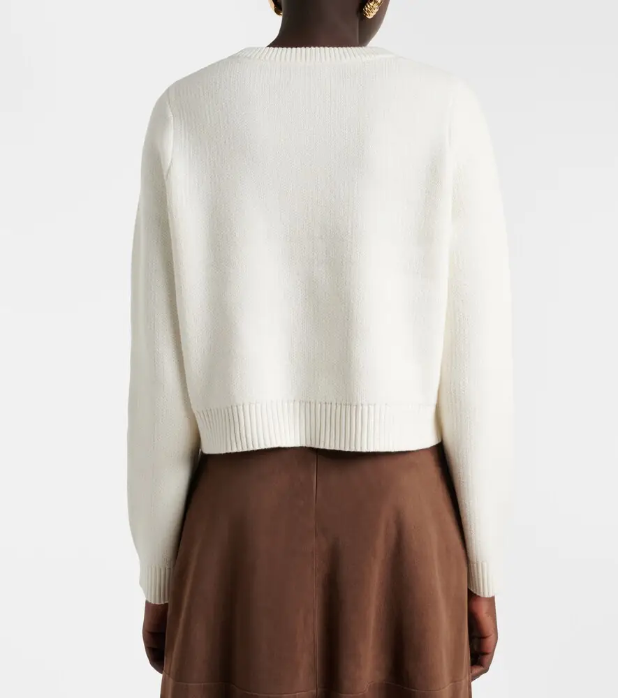Velvet Mahal cotton and cashmere cardigan | Thumbnail 5