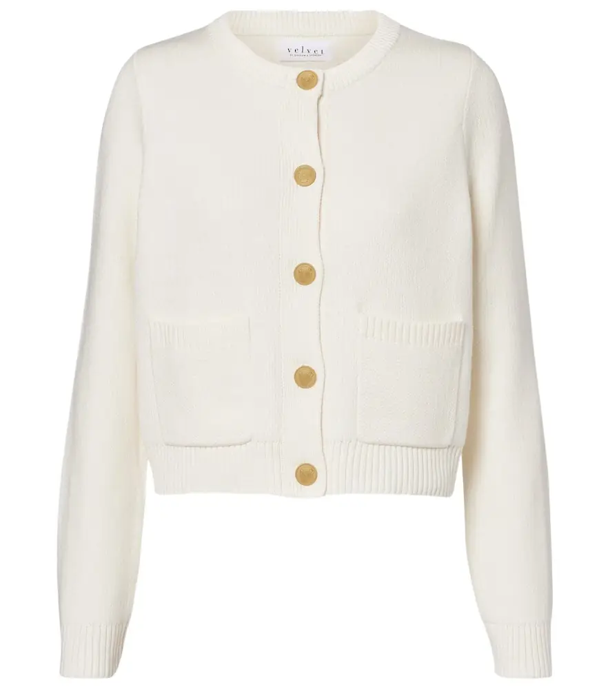 Velvet Mahal cotton and cashmere cardigan | Image 1 Velvet Mahal cotton and cashmere cardigan | Image 1