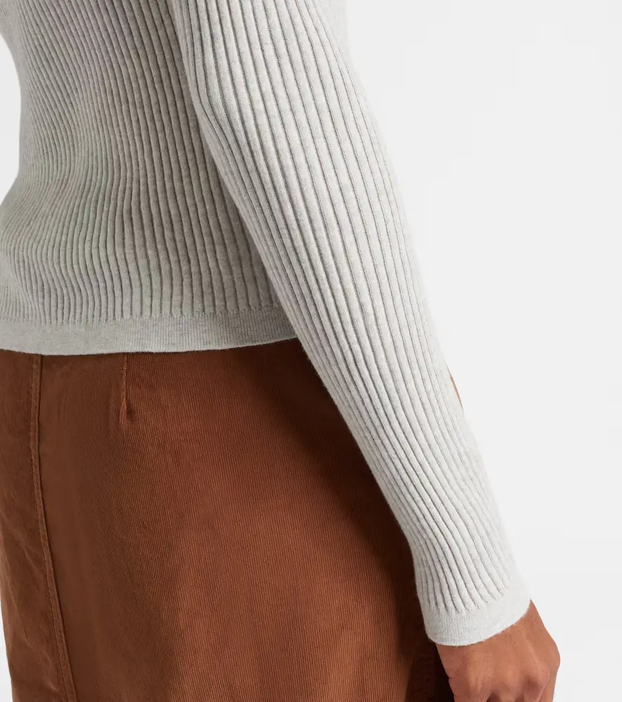 Velvet Nikki cotton and cashmere polo shirt | Thumbnail 2