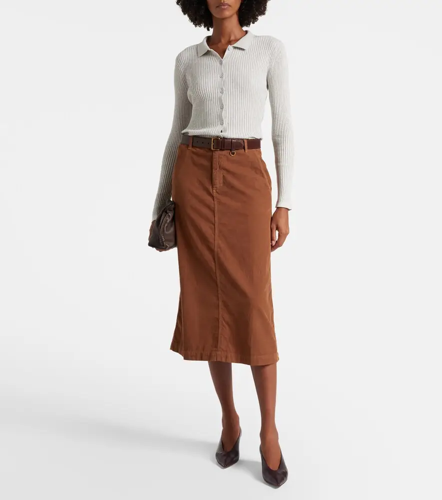 Velvet Nikki cotton and cashmere polo shirt | Thumbnail 4