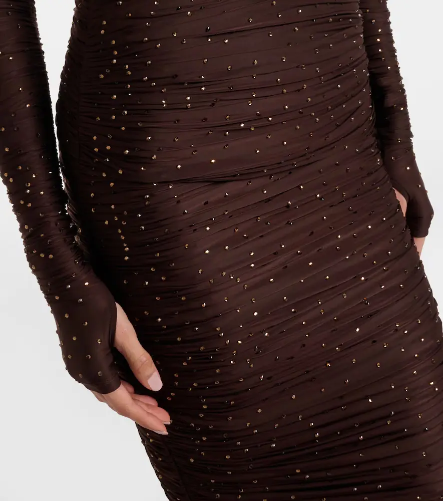 Alex Perry Ruched embellished jersey gown | Thumbnail 5 Alex Perry Ruched embellished jersey gown | Thumbnail 5
