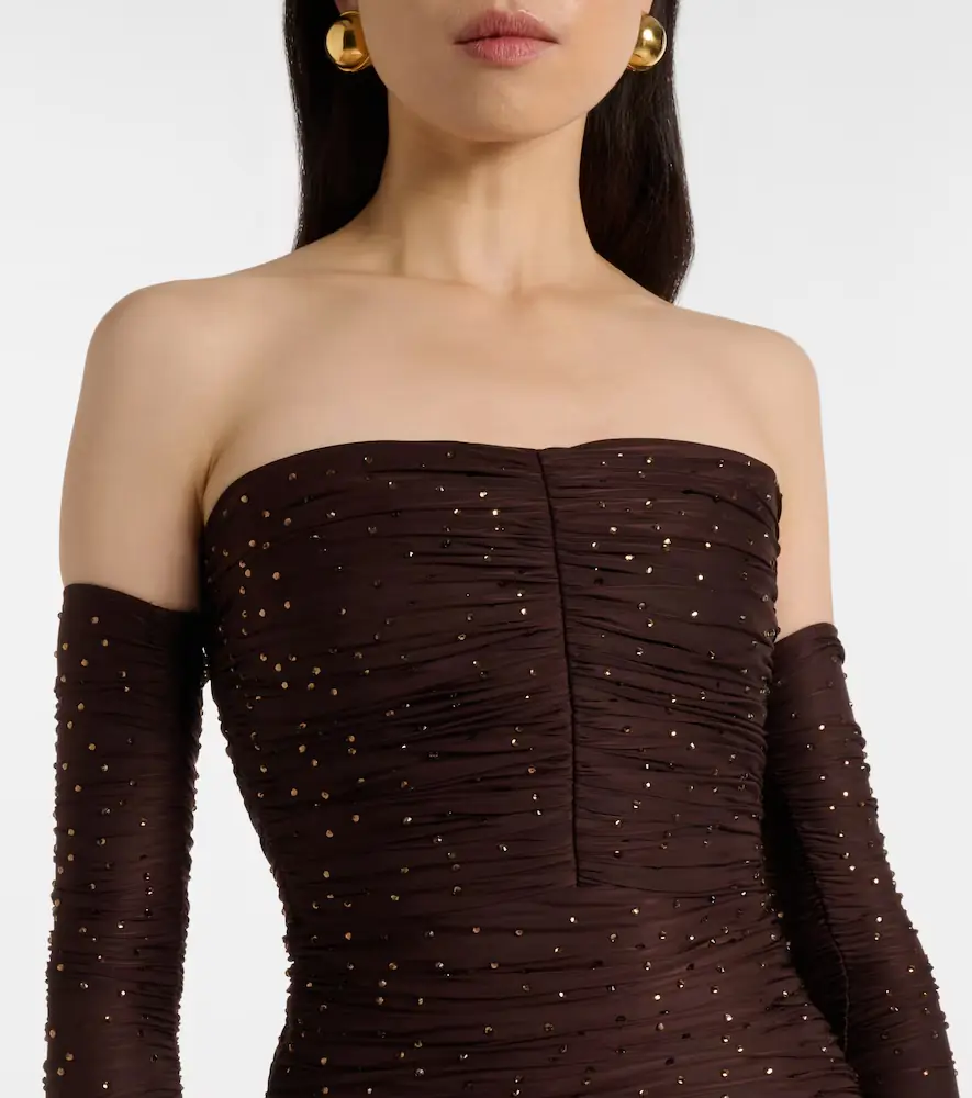 Alex Perry Ruched embellished jersey gown | Thumbnail 6 Alex Perry Ruched embellished jersey gown | Thumbnail 6
