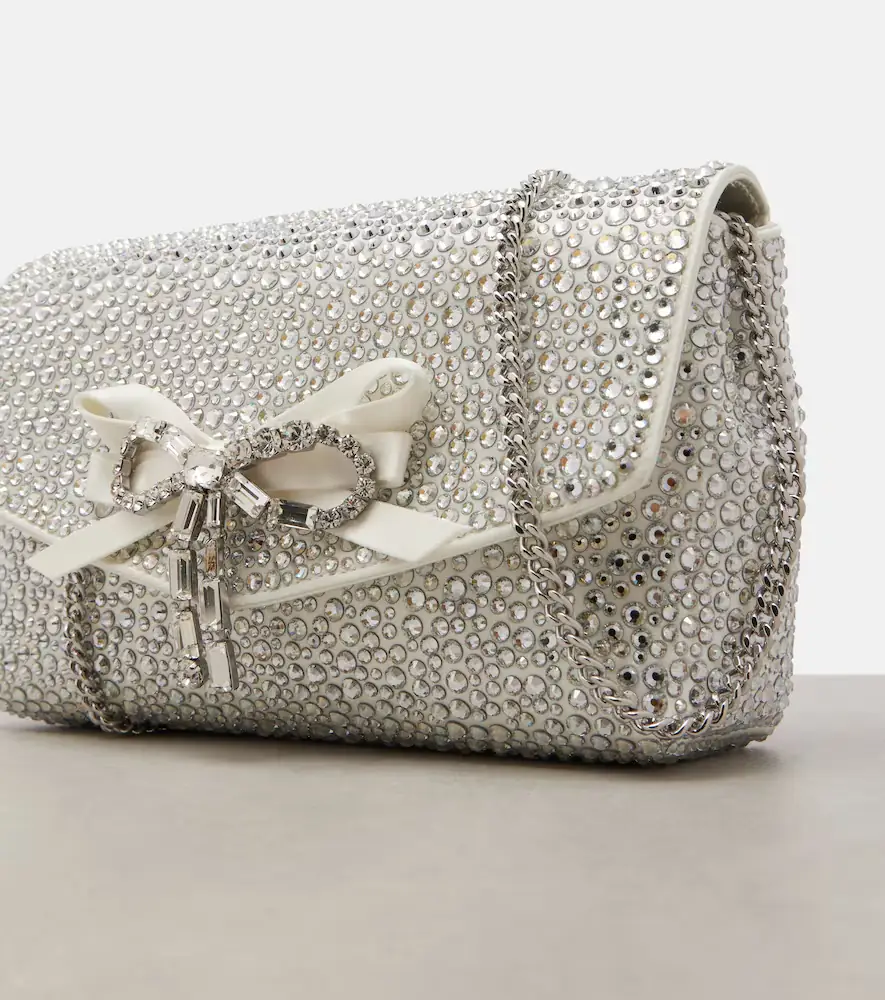 Jimmy Choo Soft Bow Mini embellished satin clutch | Thumbnail 4 Jimmy Choo Soft Bow Mini embellished satin clutch | Thumbnail 4