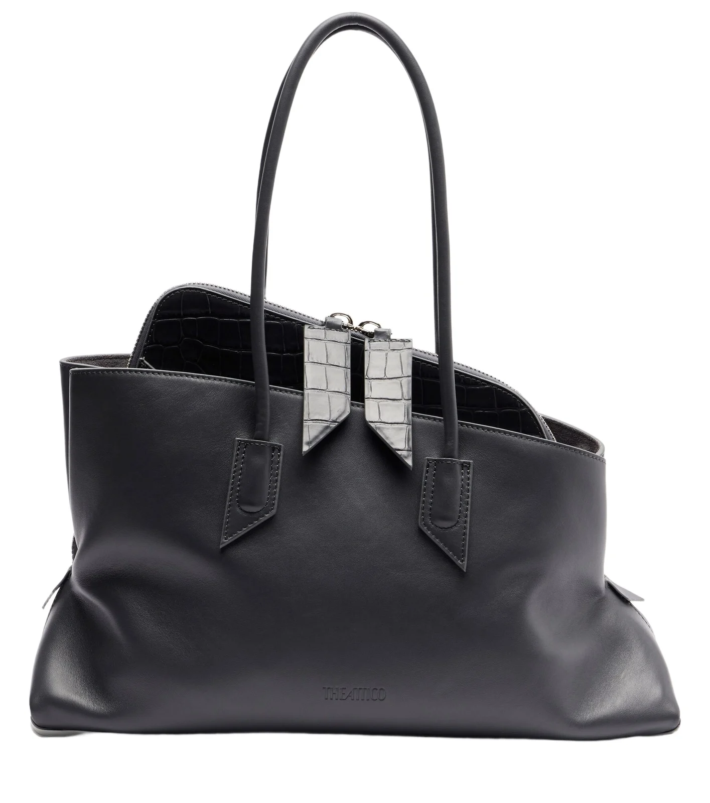 The Attico La Passeggiata Medium leather tote bag