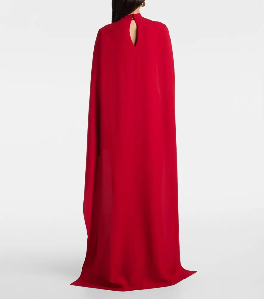 Taller Marmo Carrington caped crêpe cady gown | Thumbnail 4 Taller Marmo Carrington caped crêpe cady gown | Thumbnail 4