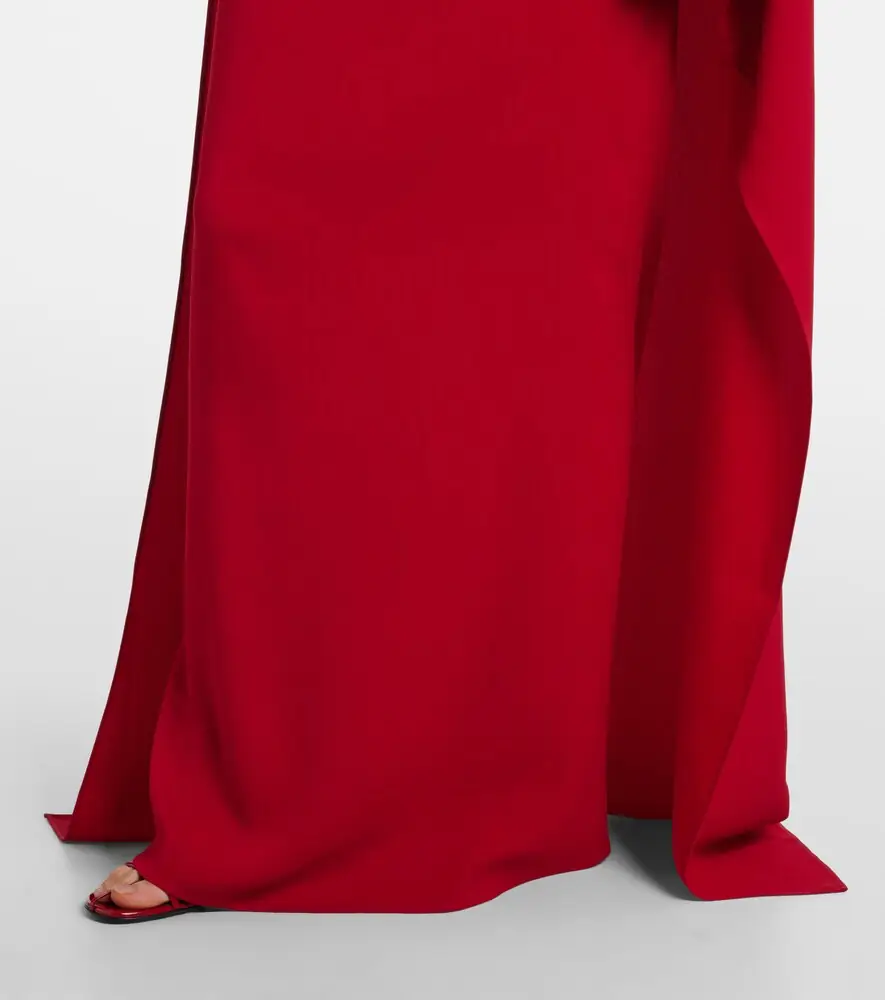 Taller Marmo Carrington caped crêpe cady gown | Thumbnail 6 Taller Marmo Carrington caped crêpe cady gown | Thumbnail 6