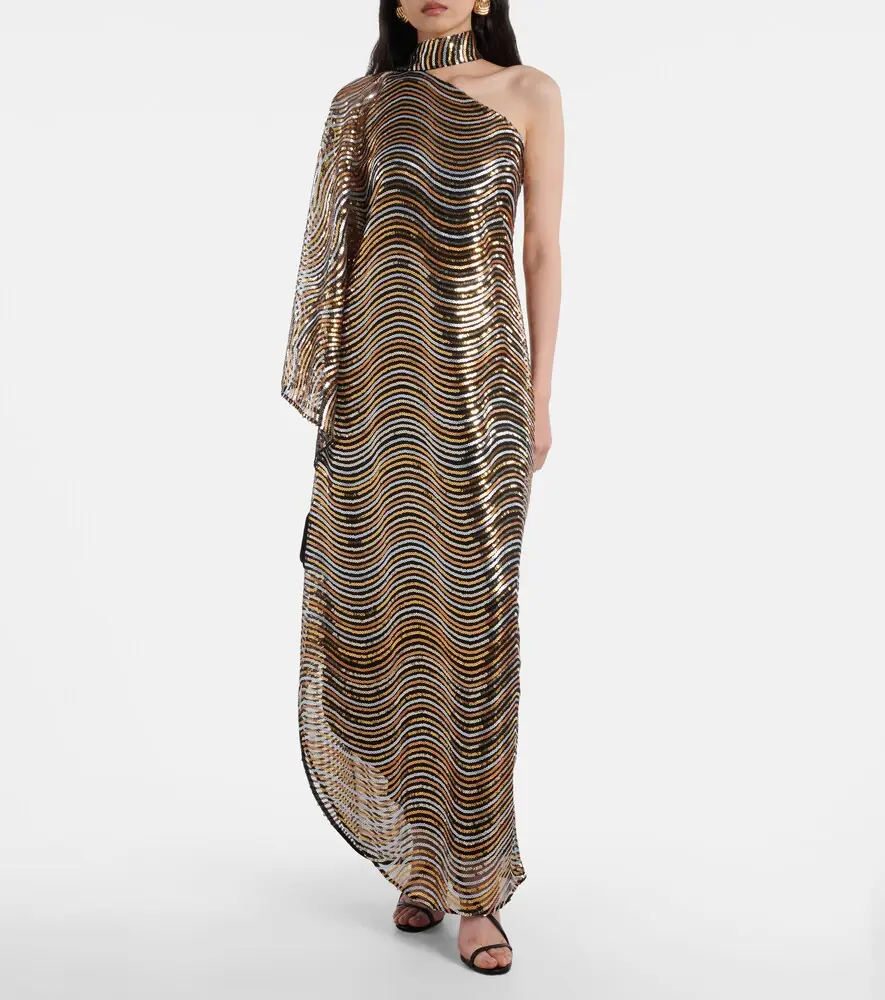 Taller Marmo Glaum one-shoulder sequined gown | Thumbnail 4 Taller Marmo Glaum one-shoulder sequined gown | Thumbnail 4