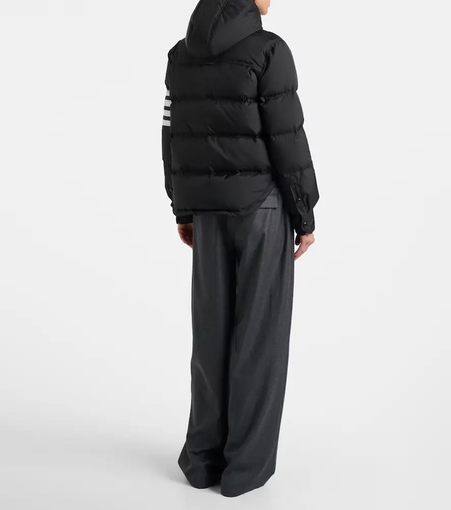 Thom Browne 4-Bar hooded quilted down jacket | Thumbnail 4