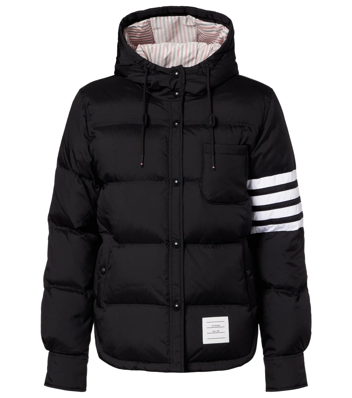4-Bar hooded quilted down jacket 4-Bar hooded quilted down jacket